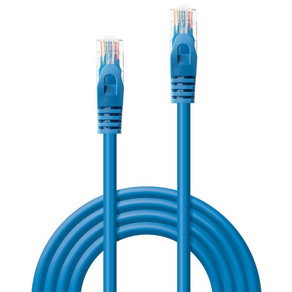 2m Cat.6 U/UTP Network Cable, Blue RJ45, M/M, 250MHz, CCA image 2