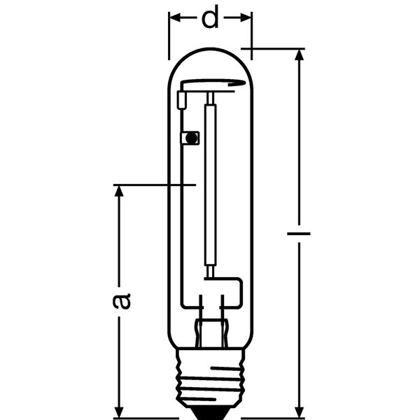 High pressure sodium lamp , RNP-T/XLR 250W/S/230/E40 RO image 5