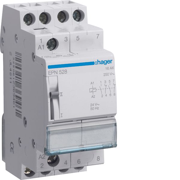 Latching relay 2NC+2NO 24V image 1