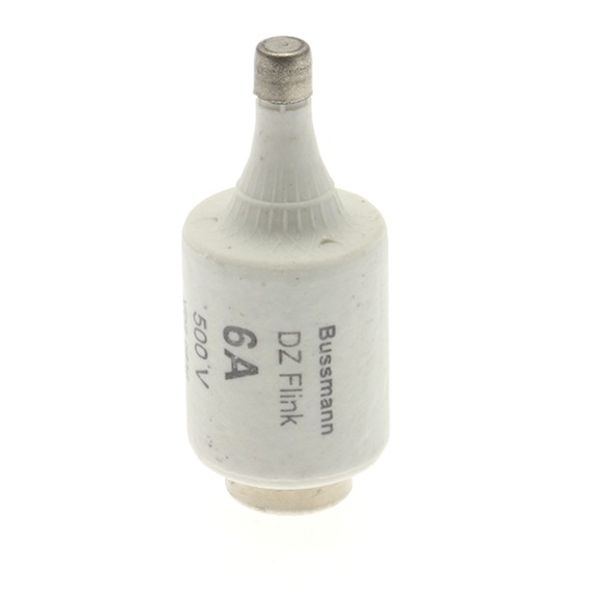 Fuse-link, LV, 6 A, AC 500 V, D2, gR, IEC, fast acting image 2