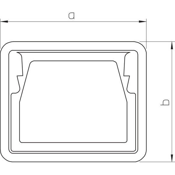 KSR80080 Edge protection ring for LKM trunking 80x80mm image 2