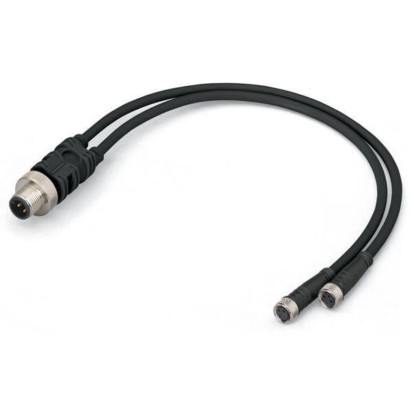 Sensor/Actuator cable 2xM8 socket straight M12A plug straight image 6