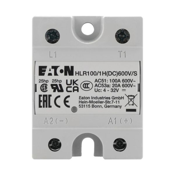 Solid-state relay, Hockey Puck, 1-phase, 100 A, 42 - 660 V, DC, high fuse protection image 3
