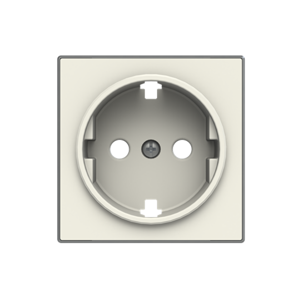 8588 BL Cover plate for Schuko socket outlet - Soft White Socket outlet Central cover plate White - Sky Niessen image 1