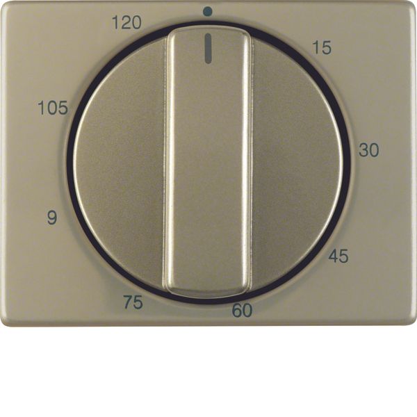 Centre plate for mechanical timer, arsys, light bronze matt, al. lacq. image 1