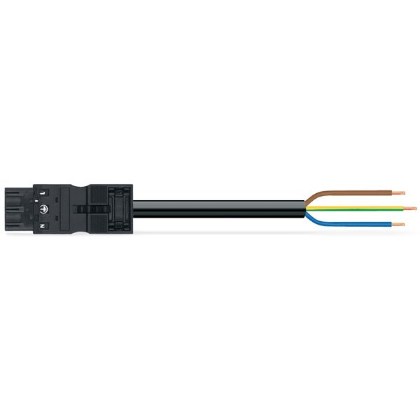 pre-assembled connecting cable Eca Plug/open-ended black image 3