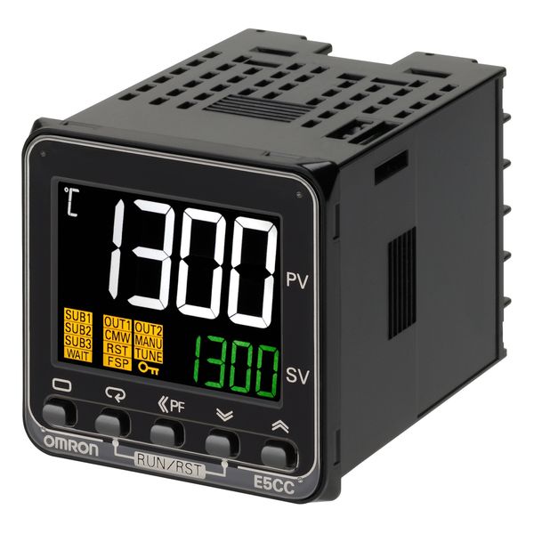 Temperature controller, 1/16 DIN (48x48 mm), 1 Relay output, 3 AUX, 24 image 3