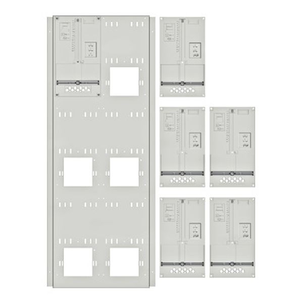 Set Meter box insert 3-rows, 6 meter boards/27 Modul heights image 1