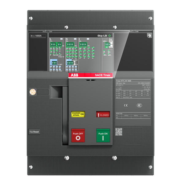 XT7V M 1250 Ekip Dip LSI In=1250A 3 pole fixed execution front termina image 1