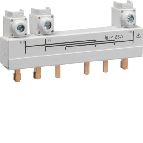 Connecting strip for 3-pole. switches 20 to 40 A, HIM3.. image 1