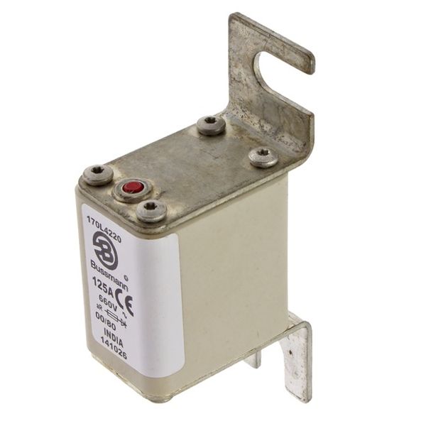 Fuse-link, high speed, 160 A, AC 660 V, size 00, 30 x 51 x 98 mm, aR, DIN, IEC, single indicator image 3