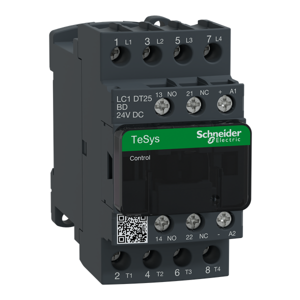 TeSys Deca contactor - 4P(4 NO) - AC-1 - = 440 V 25 A - 24 V DC standard coil image 5