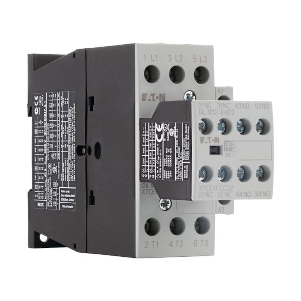 Contactor, 380 V 400 V 15 kW, 3 N/O, 2 NC, RDC 24: 24 - 27 V DC, DC operation, Screw terminals image 11