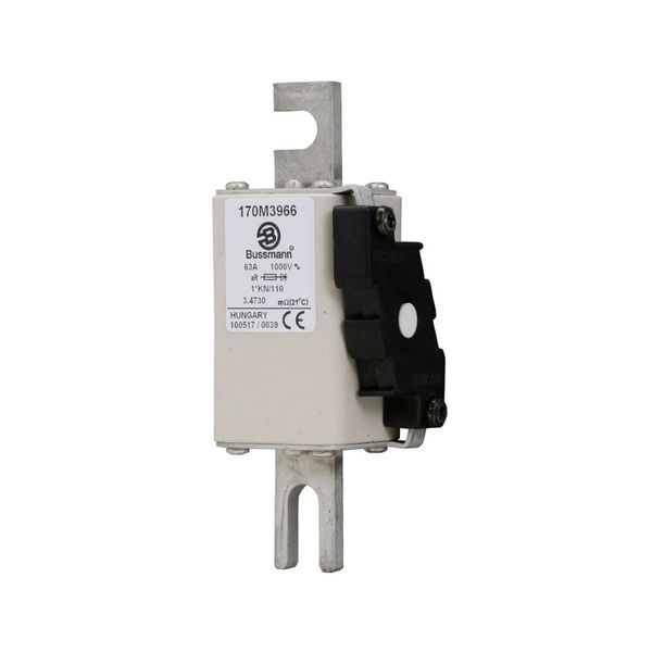 Fuse-link, high speed, 315 A, AC 1000 V, compact DIN 1, 43 x 61 x 138 mm, aR, DIN, IEC, type K indicator image 12