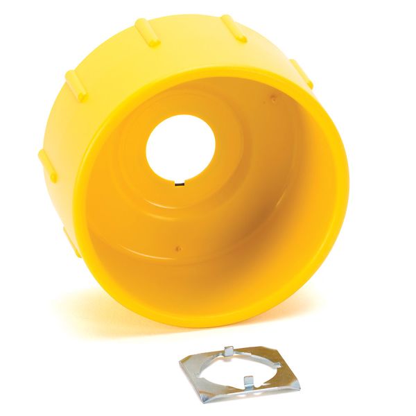 800F PB, 22 mm Accessory, Yellow Round Plastic Guard image 1