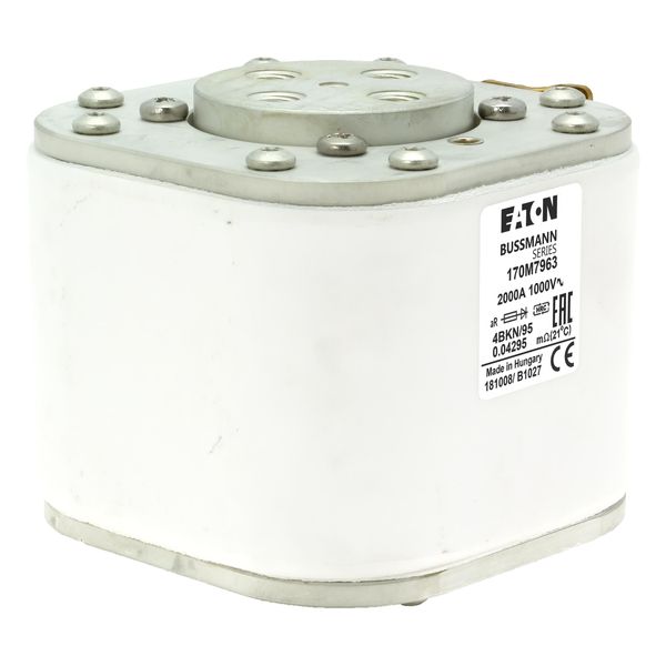 Fuse-link, high speed, 2000 A, AC 1000 V, size 4, 105 x 120 x 95 mm, aR, IEC, single indicator image 10