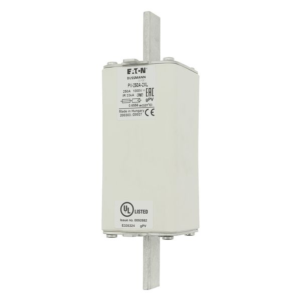 Fuse-link, high speed, 250 A, DC 1000 V, 2XL, gPV, UL, IEC image 8