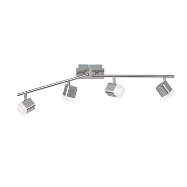 Roubaix LED spotlight 4-pc brushed steel image 1