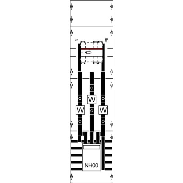 KA4064 CT meter panel, Field width: 1, Rows: 0, 1050 mm x 250 mm x 160 mm, IP2XC image 5