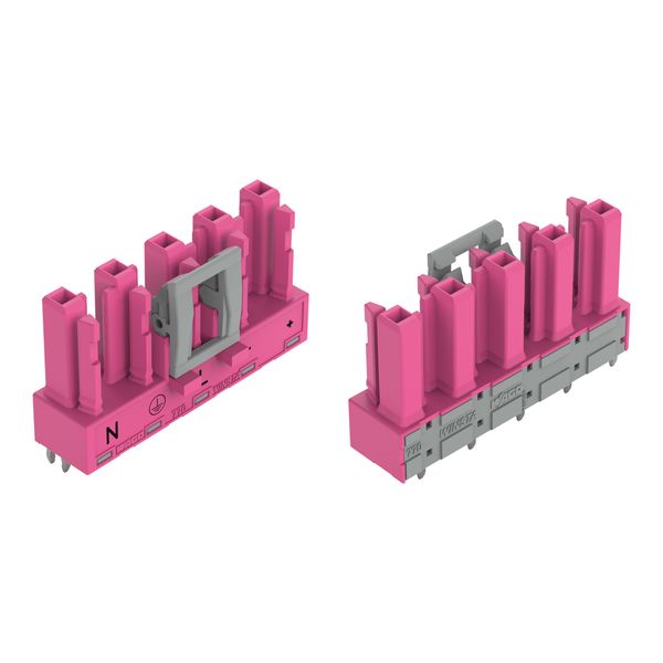 Socket for PCBs straight 5-pole pink image 2