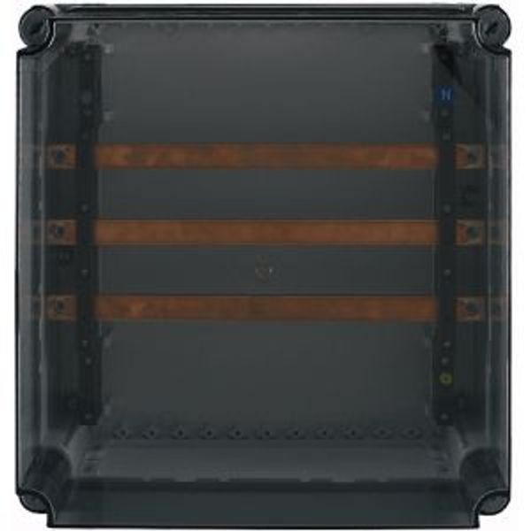 Busbar panel enclosure with transparent cover, 400A, 3-pole image 10