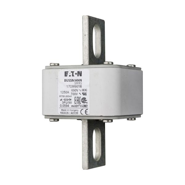 Fuse-link, high speed, 1250 A, AC 690 V, size 3, 76 x 92 x 135 mm, aR, IEC, UL image 10