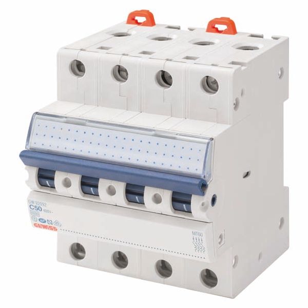 MINIATURE CIRCUIT BREAKER - MT 60- 4P CHARACTERISTIC B 50A - 4 MODULES image 1