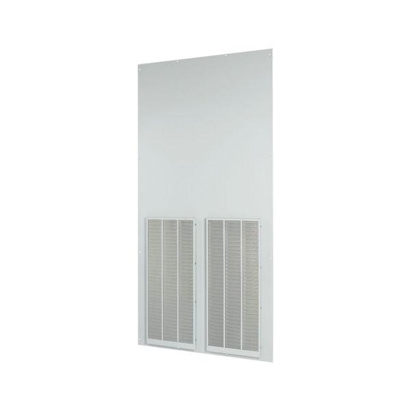 Rearwall, ventilated, HxW=2000x1000mm, IP42, grey image 3