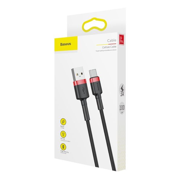 Cable USB A plug - micro USB plug 2.0m QC3.0 Cafule grey+black BASEUS image 5