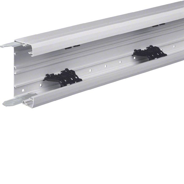 Wall trunking base C-profile BRN 70x130mm of PVC in light grey image 1