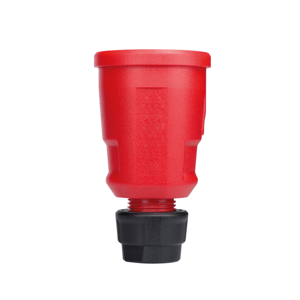 SCHUKO connector, red, Elamid high performance plastic image 1