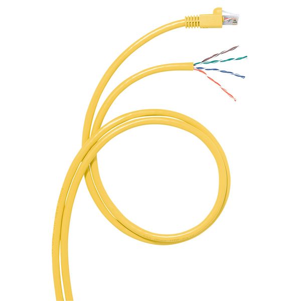 Patch cord RJ45 category 6A S/FTP screened for area distribution box 15 meters image 1