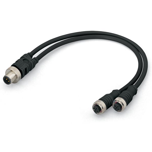 Sensor/Actuator cable 2xM12 socket straight M12A plug straight image 6