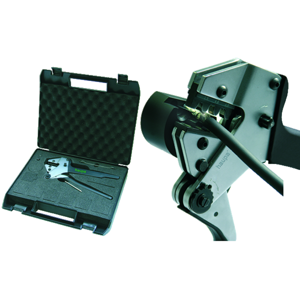 Chrome-plated system pliers without inserts; In the suitcase image 1