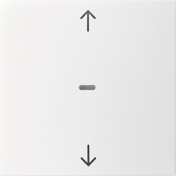Cover arrow f. 1gang f. push-b. m, clearlens, S.1/B.3/B.7, p.white, ma image 1