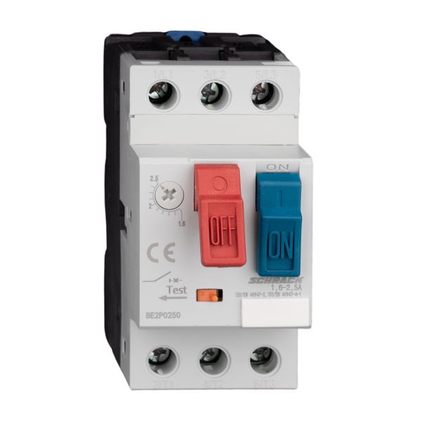 Motor Protection Circuit Breaker BE2 PB, 3-pole, 1,6-2,5A image 1