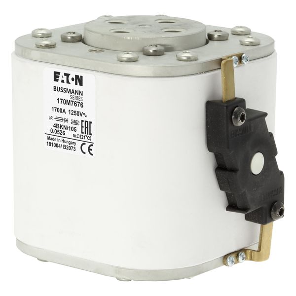 Fuse-link, high speed, 1700 A, AC 1250 V, size 4, 120 x 105 x 109 mm, aR, IEC, single indicator image 7