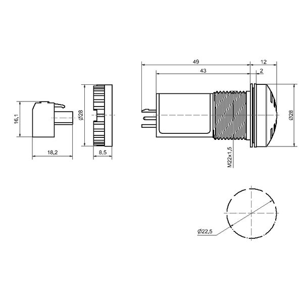 Multi-t.sounder EM 8 tne 24VAC/DC BK image 6