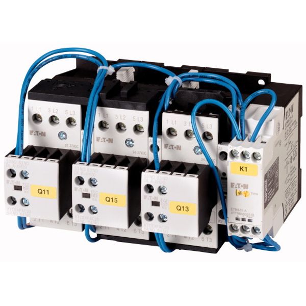 Star-delta contactor combination, 380 V 400 V: 30 kW, 110 V 50 Hz, 120 V 60 Hz, AC operation image 1