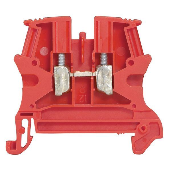 Terminal block Viking 3 - screw - 1 connect - 1 entry/1 outlet - pitch 6 - red image 2