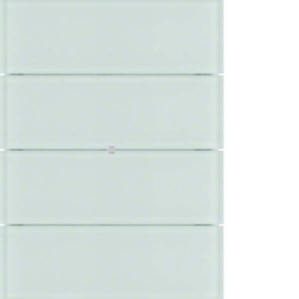 B.IQ push-button 4gang comf, KNX - B.IQ, glass p. white image 2