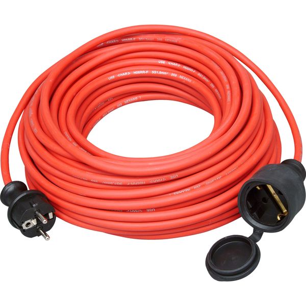 Rubber extension RR-F3x1,5 mm² 25m RED image 1