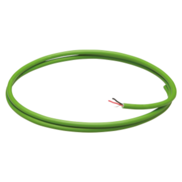 KNX BUS CABLE - LSZH CABLE SHEATH - 4 CONDUCTORS 2x2x0.8 - DIAMETER 6.1mm - CPR CLASS CCA-S1A,D0,A1 - GREEN image 1