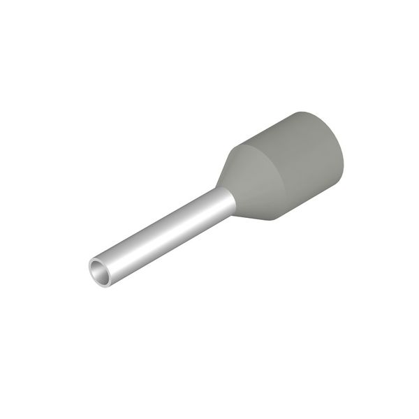 Wire end ferrule, Standard, 0.75 mm², Stripping length: 12 mm, grey image 1