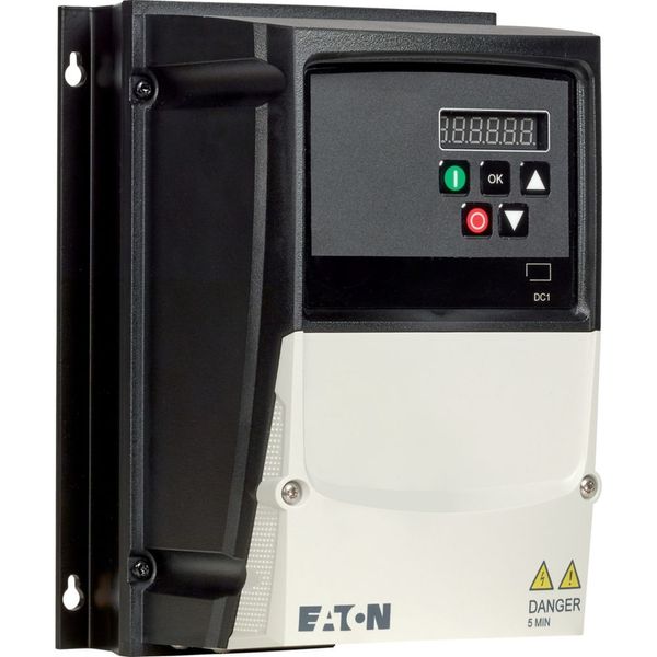 Variable frequency drive, 230 V AC, 1-phase, 4.3 A, 0.75 kW, IP66/NEMA 4X, Radio interference suppression filter, 7-digital display assembly, Addition image 11