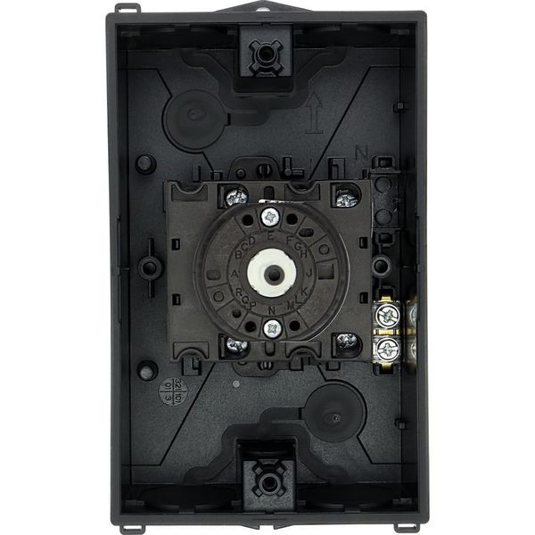 Main switch, T3, 32 A, surface mounting, 4 contact unit(s), 8-pole, STOP function, With black rotary handle and locking ring, Lockable in the 0 (Off) image 27