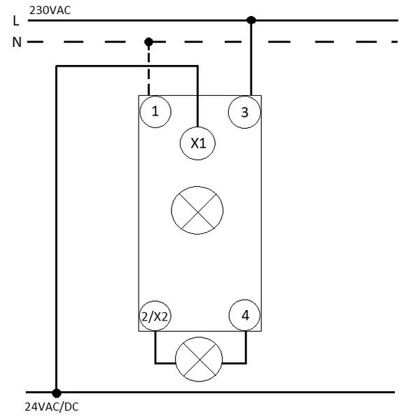 Modular Push-button Switch 1 NO + 1 NC, 24VAC/DC 16A + LED image 4