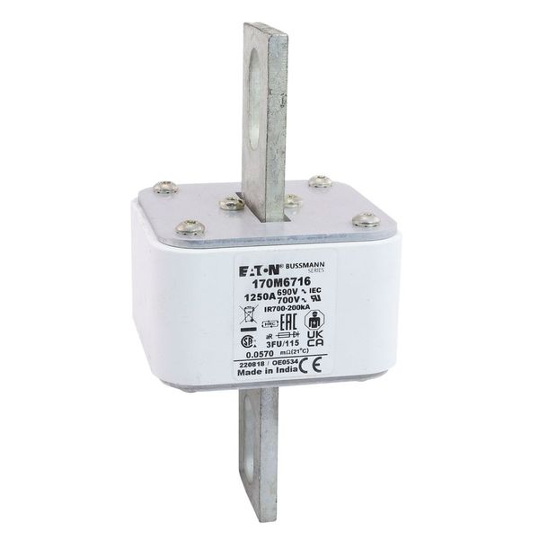 Fuse-link, high speed, 1250 A, AC 690 V, size 3, 67 x 92 x 155 mm, aR, IEC, UL image 31