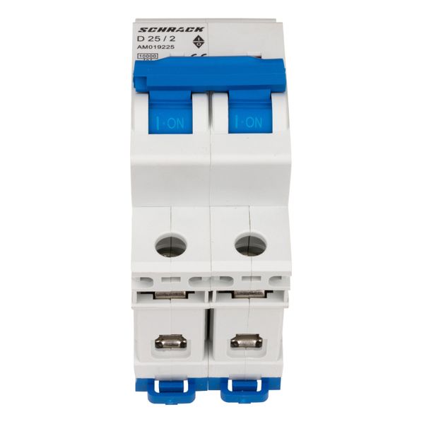 Miniature Circuit Breaker (MCB) AMPARO 10kA, D 25A, 2-pole image 2