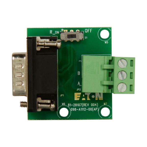 D-sub-to-terminal PROFIBUS DP adapter card for DG1 variable frequency drives image 1